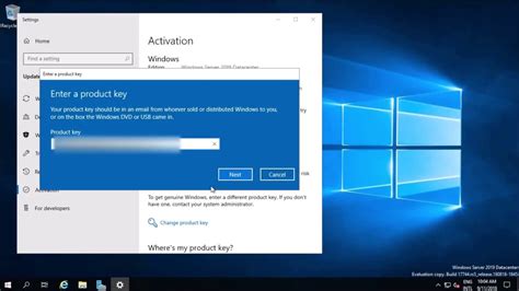 Cant activate windows server 2019